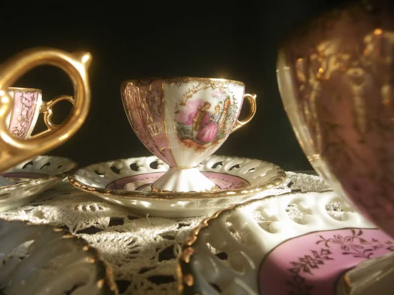 【老時光 OLD-TIME】早期日本製古典精美茶具組(一杯一盤為一組)