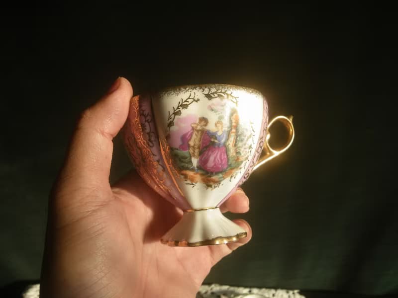 【老時光 OLD-TIME】早期日本製古典精美茶具組(一杯一盤為一組)