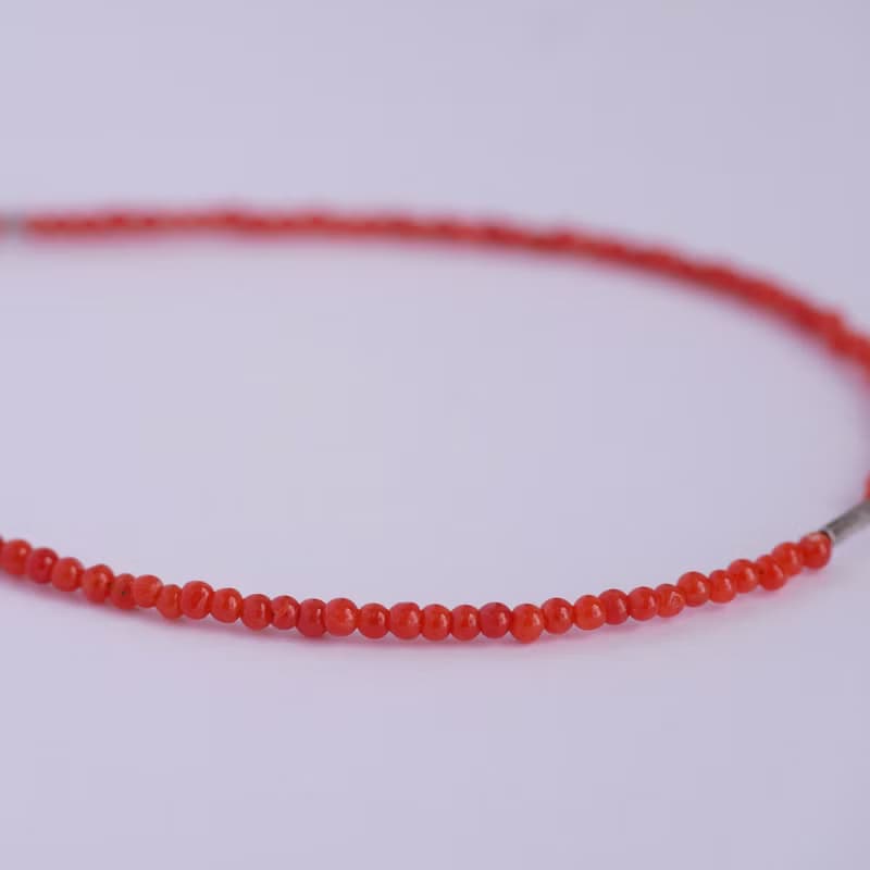 天然イタリアンサンゴとカレンシルバーのブレスレット