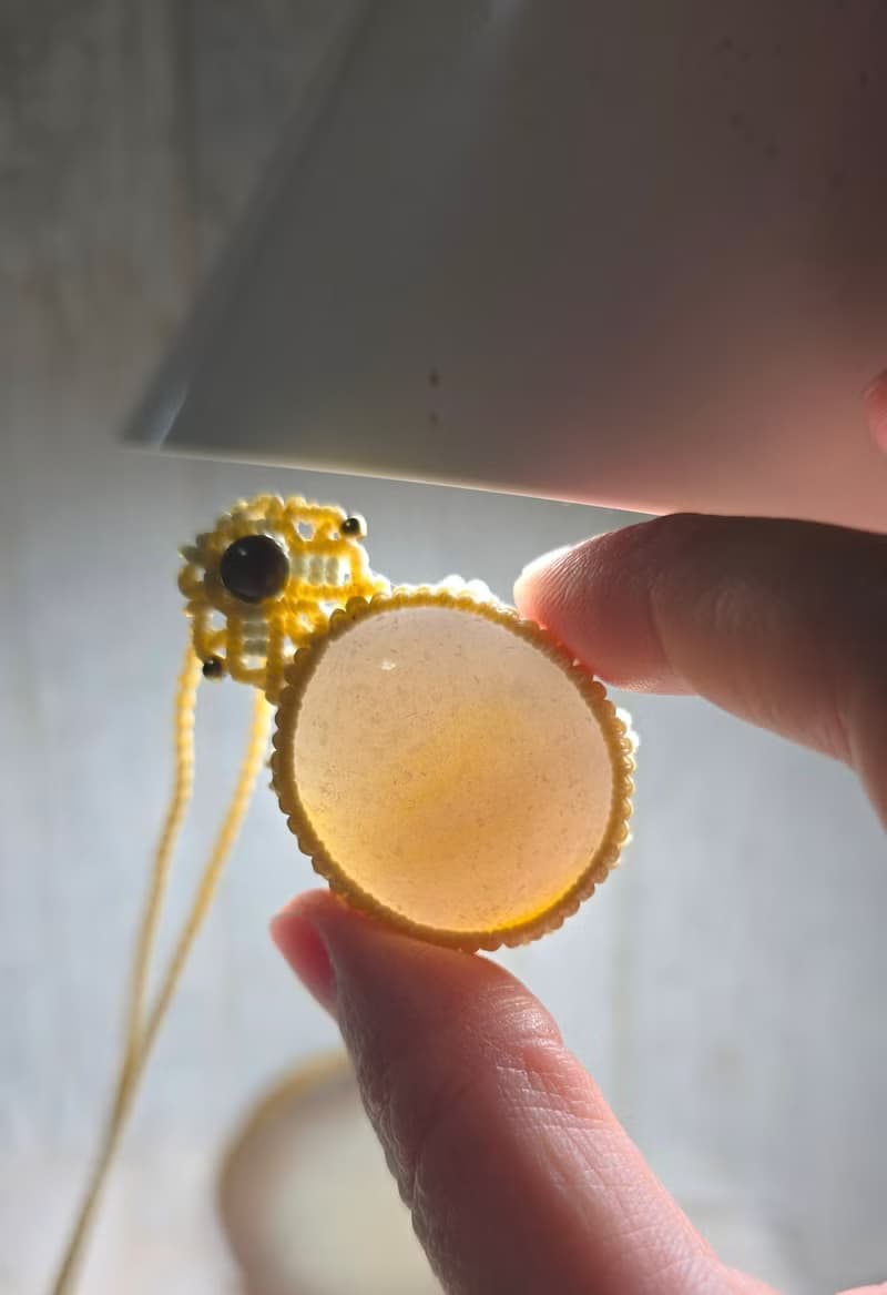 AG17星空瑪瑙。南美蠟線編織項鍊