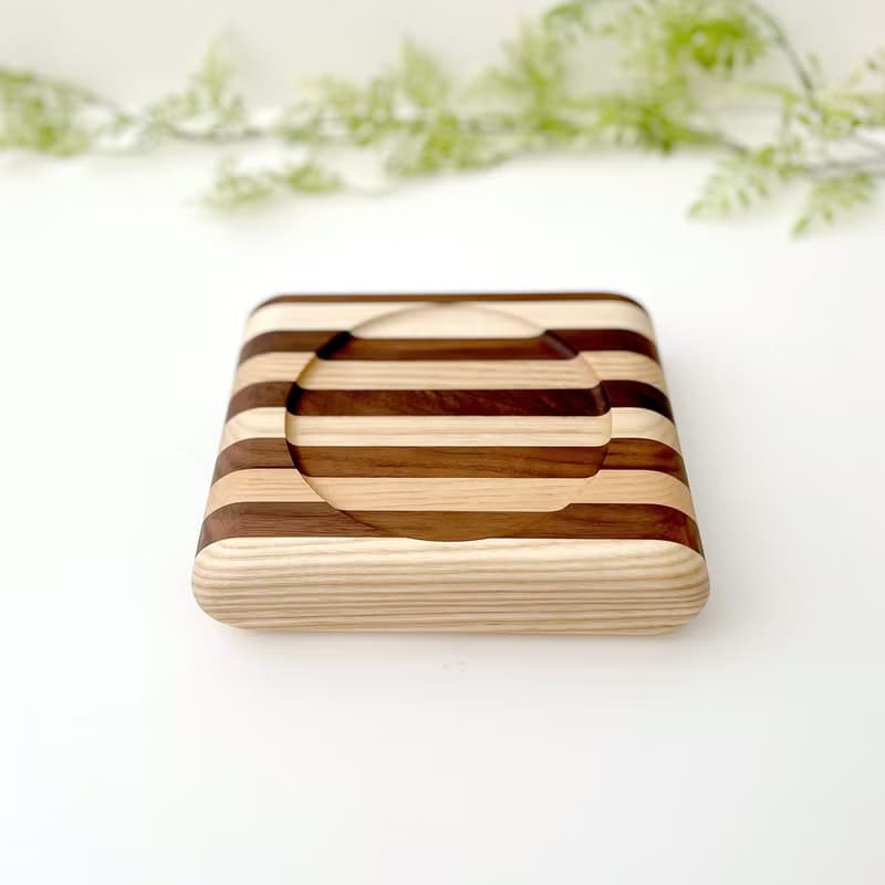 KATOMOKU 貓咪桌/為1件 橡木 日本製造　喂食碗