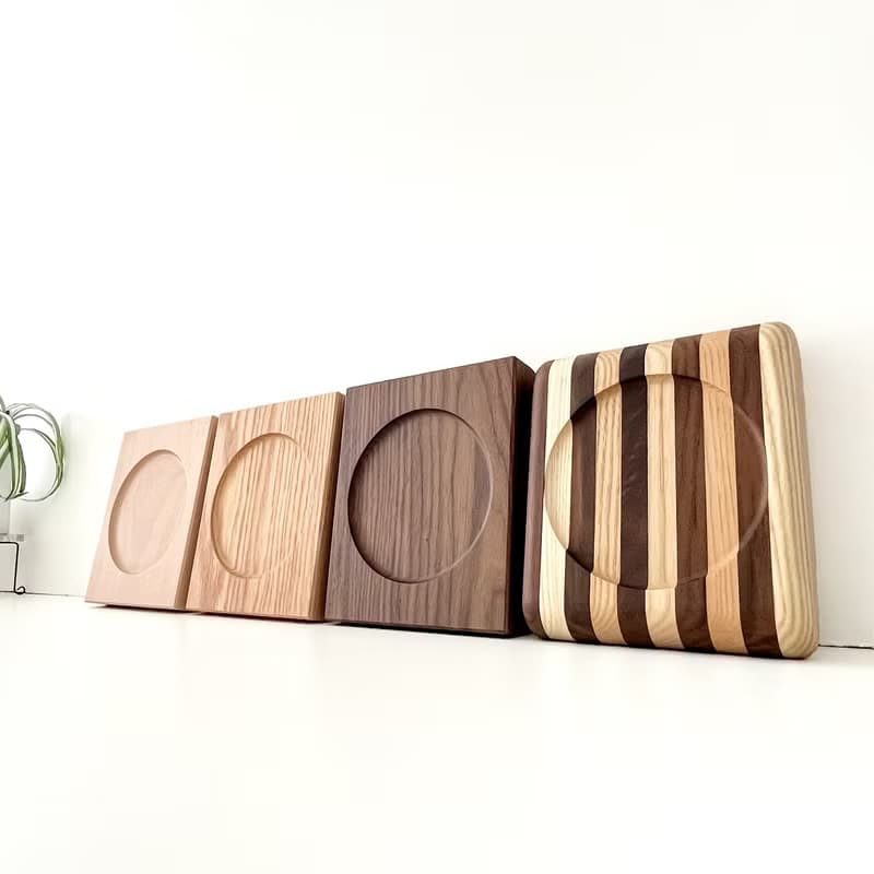 KATOMOKU 貓咪桌/為1件 橡木 日本製造　喂食碗