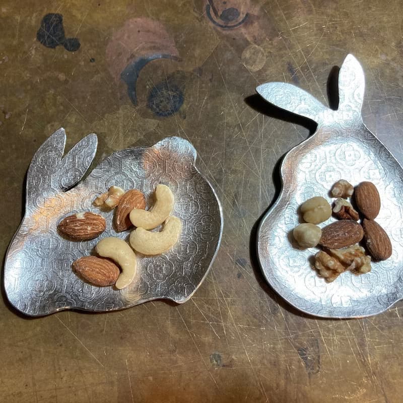 月兔/兔型純錫對碟,如月光般的皎潔,小點心都高級了起來,特價中