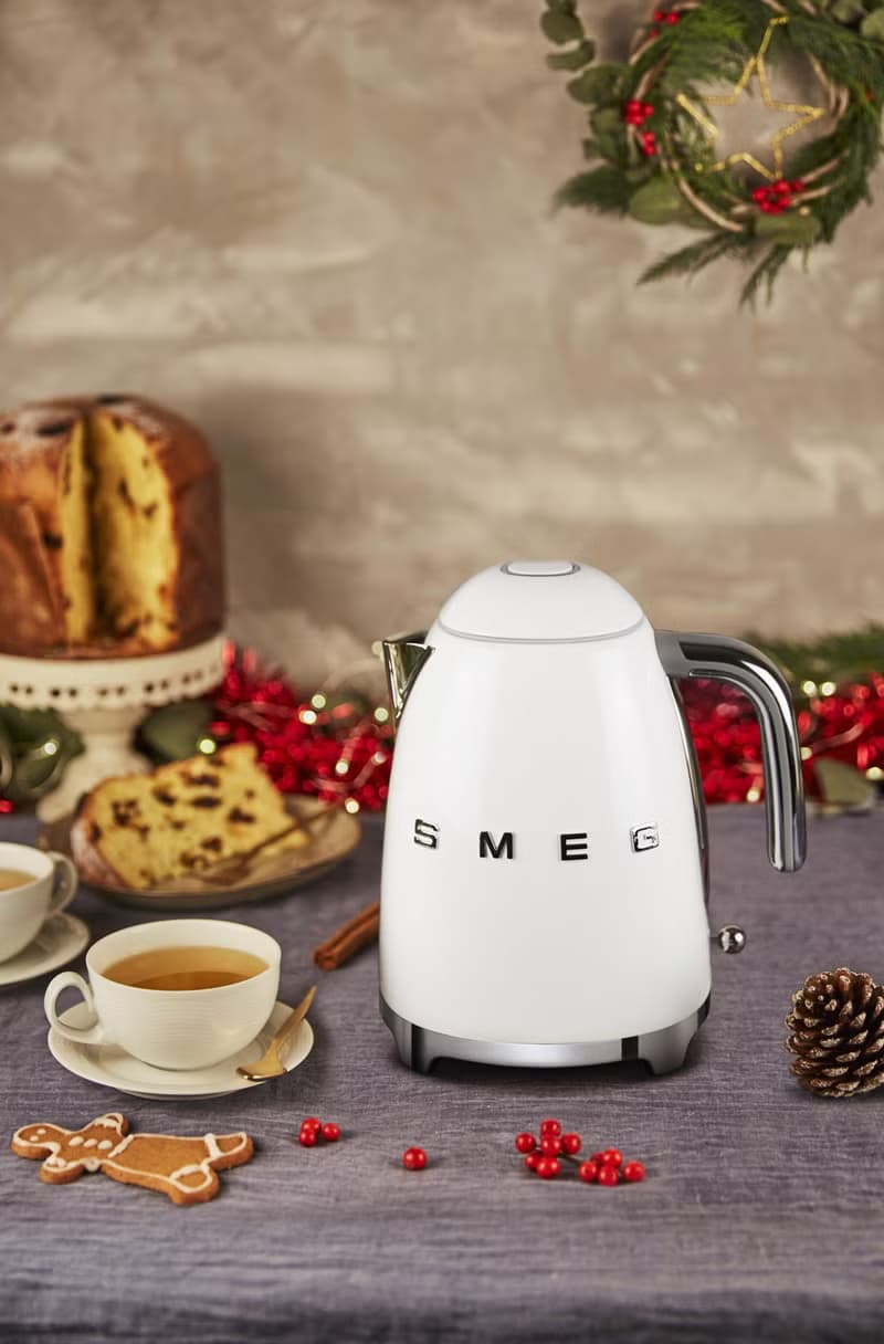 【SMEG】義大利大容量1.7L電熱水壺-珍珠白