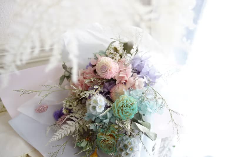 夢幻雪紡花束/韓式花束/畢業花束/生日/情人節/求婚花束