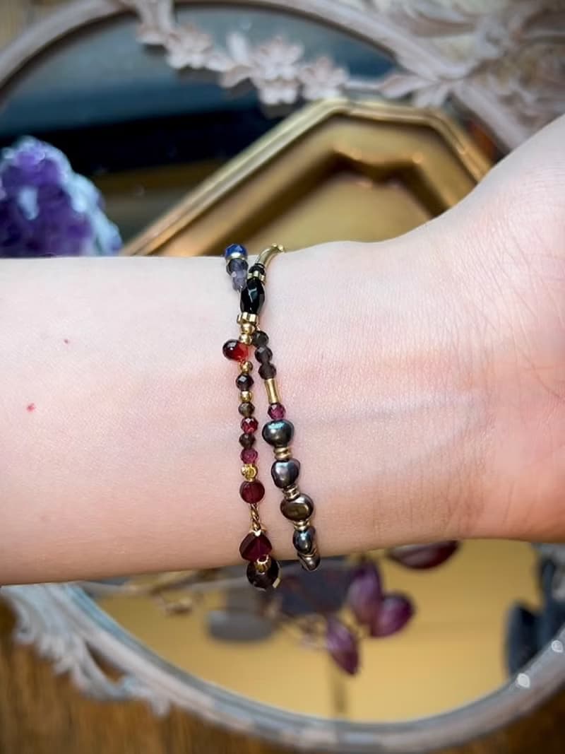 -女巫儀式-天然水晶手鏈/黃銅手鍊