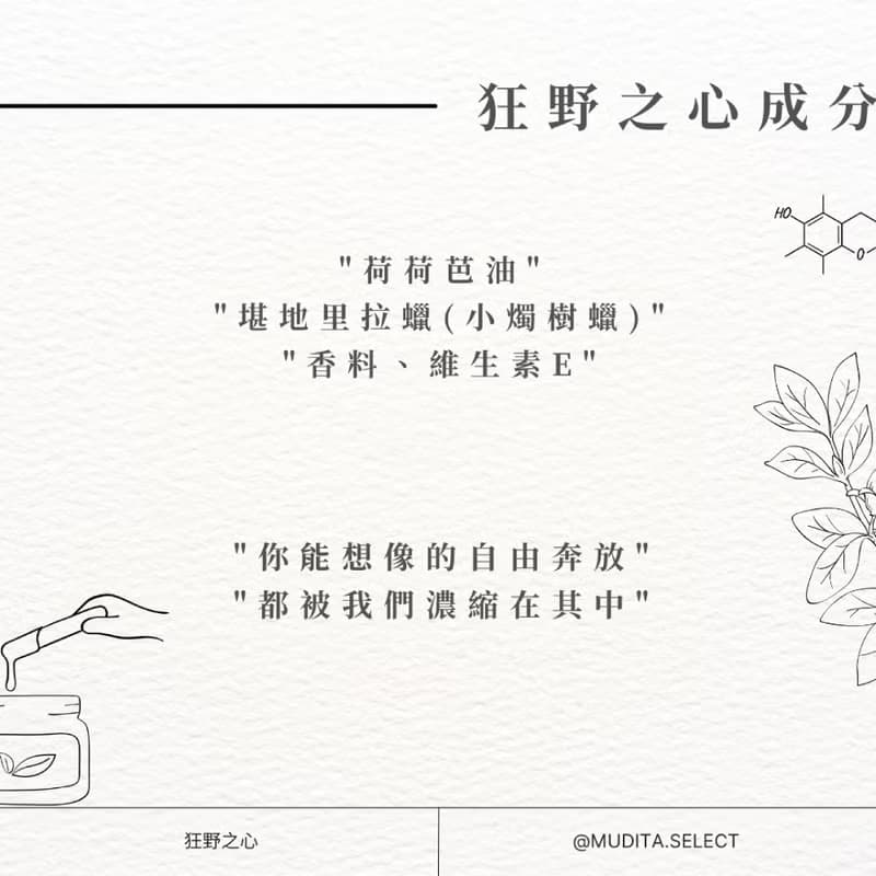 狂野之心 天然植萃香膏(固體香水) 【WILDERNESS LAB】