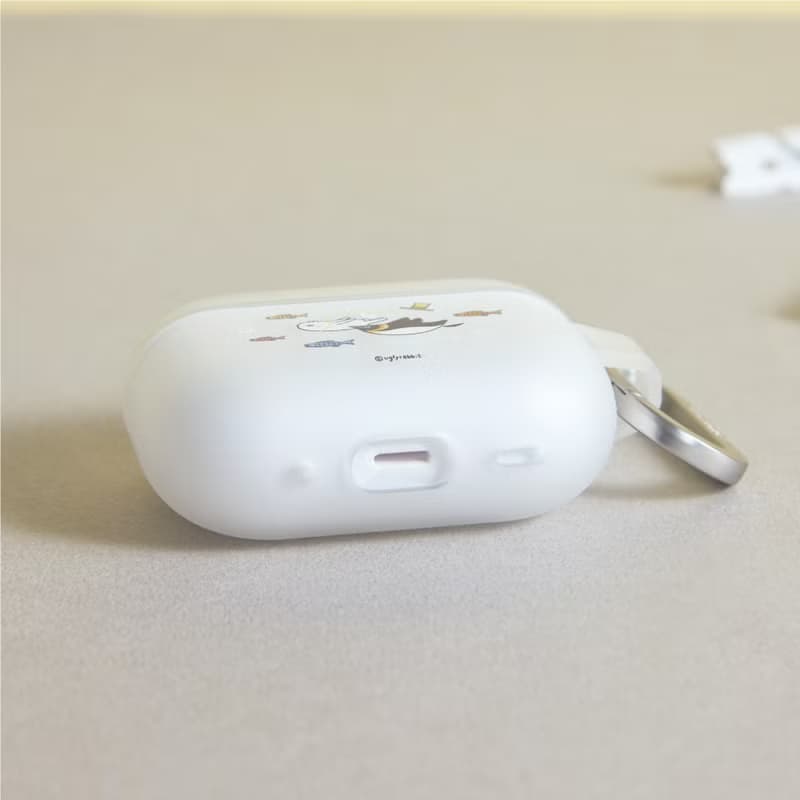 醜白兔企鵝共遊強悍防摔AirPods保護套