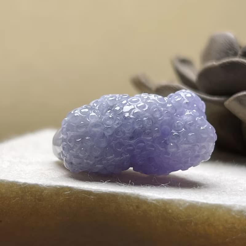 紫羅蘭翡翠花束 | 天然緬甸玉A貨翡翠 | 送禮