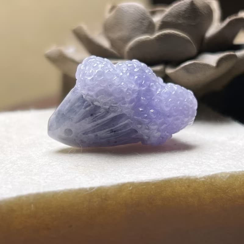 紫羅蘭翡翠花束 | 天然緬甸玉A貨翡翠 | 送禮