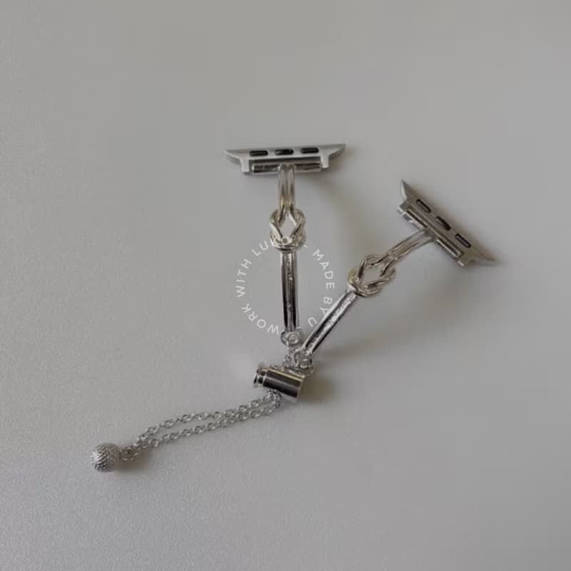 Apple Watch | 極細 雙環紐結手鐲金屬錶帶