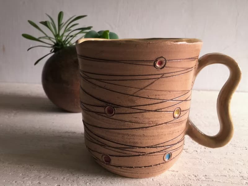 小行星與軌道咖啡杯_陶器馬克杯