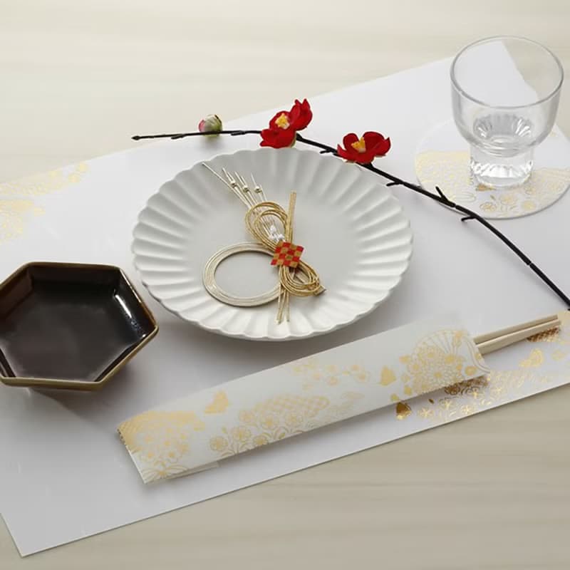 餐具 御膳墊紙 花曆 2入