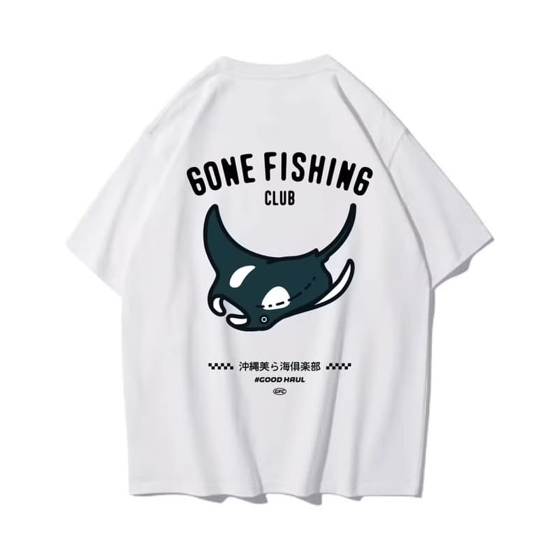 Giant Ray 鬼蝠魟 中性短袖T恤 8色男女同款 釣魚俱樂部