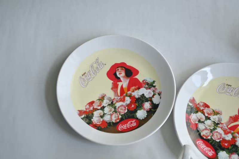 早期可口可樂陶瓷咖啡杯盤組