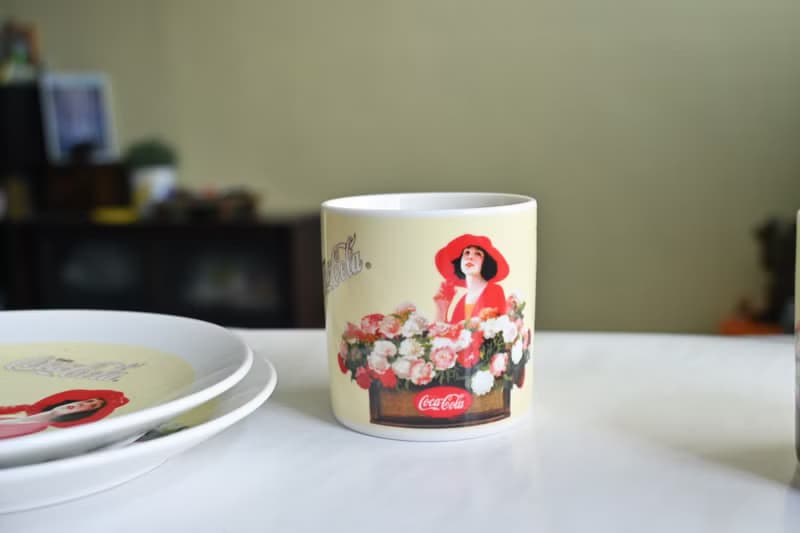 早期可口可樂陶瓷咖啡杯盤組