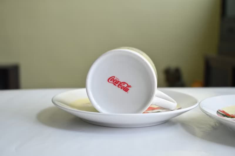 早期可口可樂陶瓷咖啡杯盤組