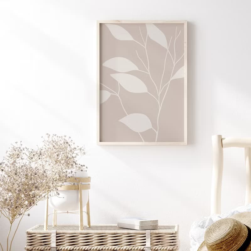 波希米亞樹葉線條IV - 波希米亞/美式/遊牧民族/極簡/清新/淡雅