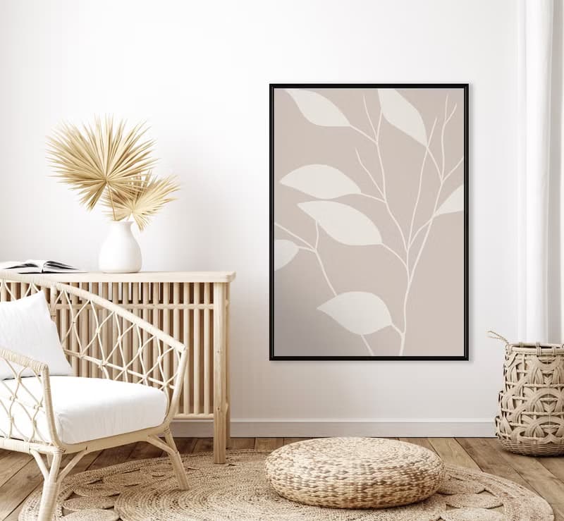 波希米亞樹葉線條IV - 波希米亞/美式/遊牧民族/極簡/清新/淡雅