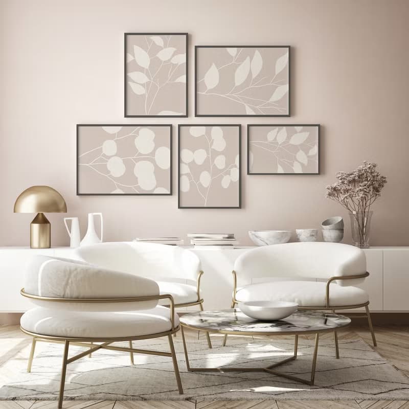 波希米亞樹葉線條IV - 波希米亞/美式/遊牧民族/極簡/清新/淡雅