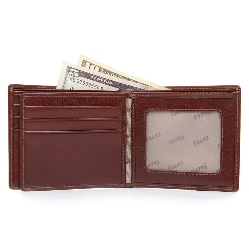 【情人節禮物】真皮男皮夾/ 左右翻9卡片層男短皮夾 / 男錢包