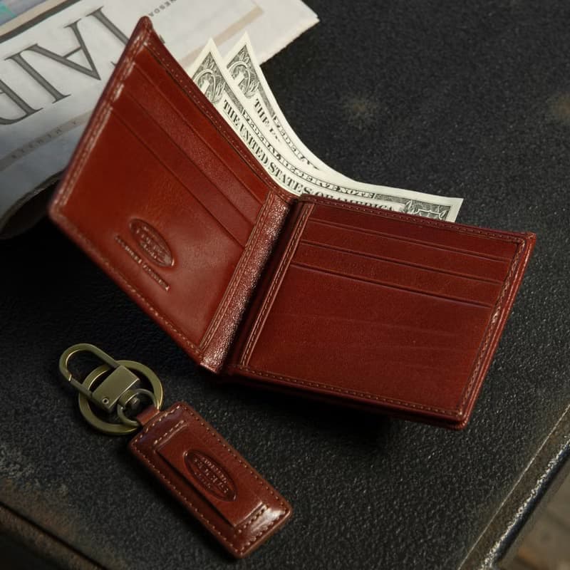 【情人節禮物】真皮男皮夾/ 左右翻9卡片層男短皮夾 / 男錢包