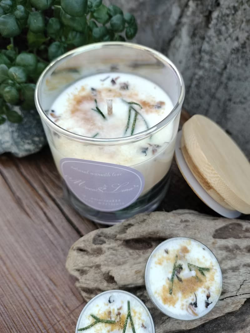 綠渡母--純精油天然花草酥油蠟燭