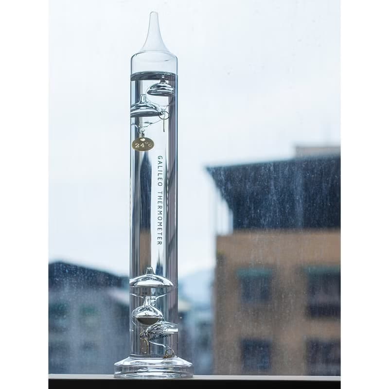 Minimalist 伽利略透明溫度計 - 37cm