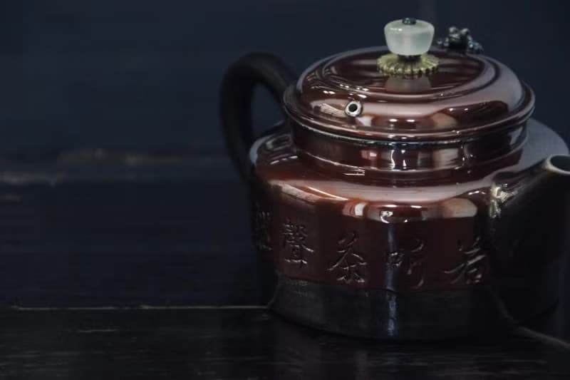尚幀品 金蟾流劍形德鐘銅包銀壺 純銀泡茶壺 銀急須 130cc