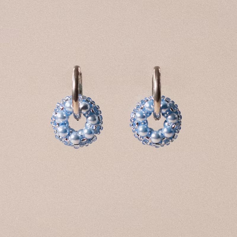 Rolling Earrings 環圈耳飾－蘇打藍(限定色)