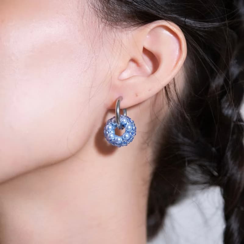 Rolling Earrings 環圈耳飾－蘇打藍(限定色)