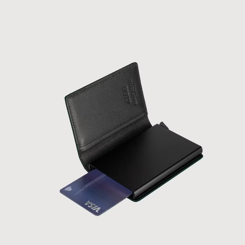 【滿3999送鑰匙圈】瑾-A 2卡名片夾-孔雀石綠/BF556-123-MC