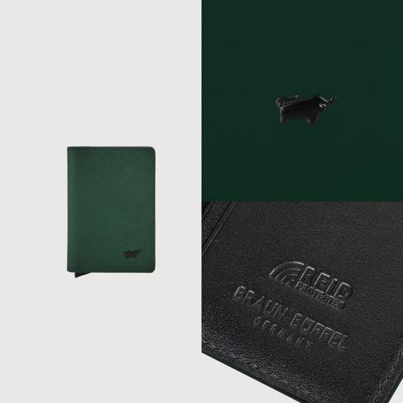 【滿3999送鑰匙圈】瑾-A 2卡名片夾-孔雀石綠/BF556-123-MC