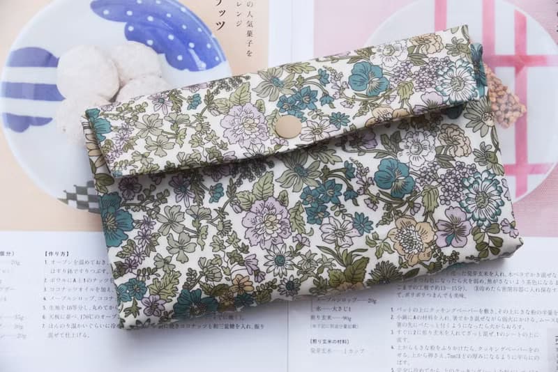 典藏花卉/英國防水布 寶寶餐具收納袋