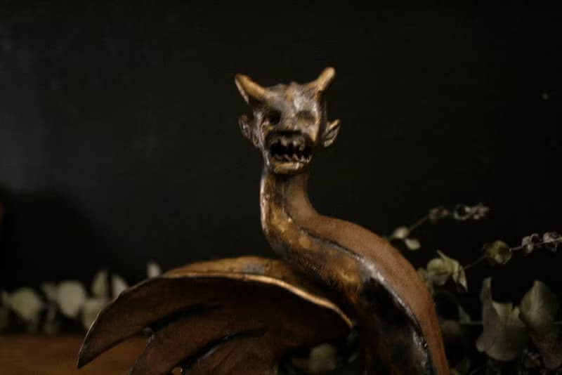 銅金黑魔龍 (雕塑 陶瓷 土偶)