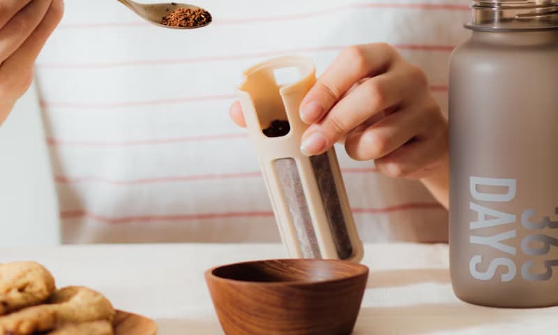 設計 冷泡茶咖啡 水瓶 原裝配件濾芯茶濾過濾器 (不含水瓶) -裸色