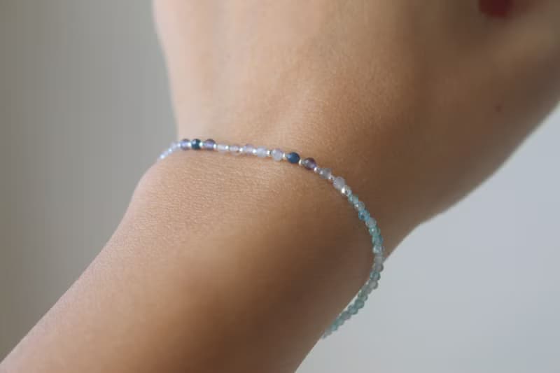 手環 磷灰石 藍寶石 天然石 - 漸入佳境 -