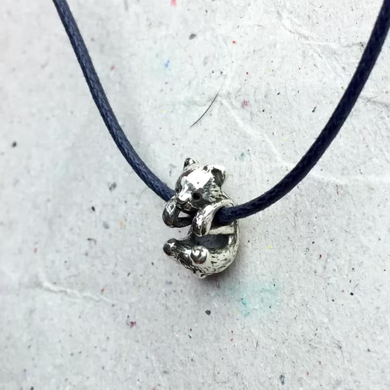 迷你熊 純銀項鍊