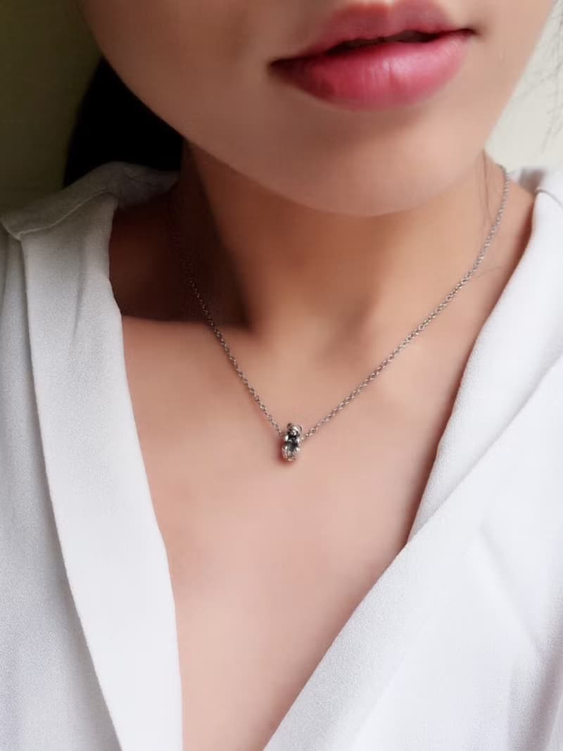 迷你熊 純銀項鍊