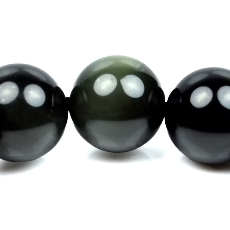 彩虹雙眼黑曜石手珠 6mm 8mm 10mm 12mm 14mm 16mm 18mm