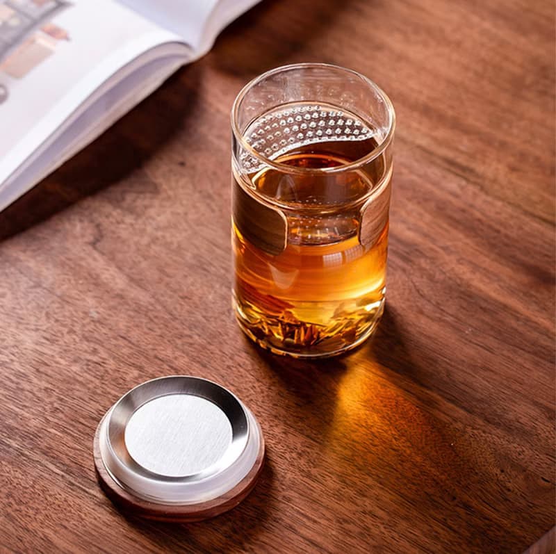 【無用日常】泡茶杯 耐熱玻璃杯 茶水分離杯 泡茶器 茶杯 泡茶壺