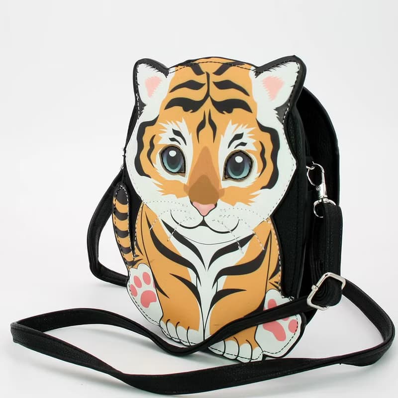 Tiger 老虎造型童趣斜背包 - 酷樂村
