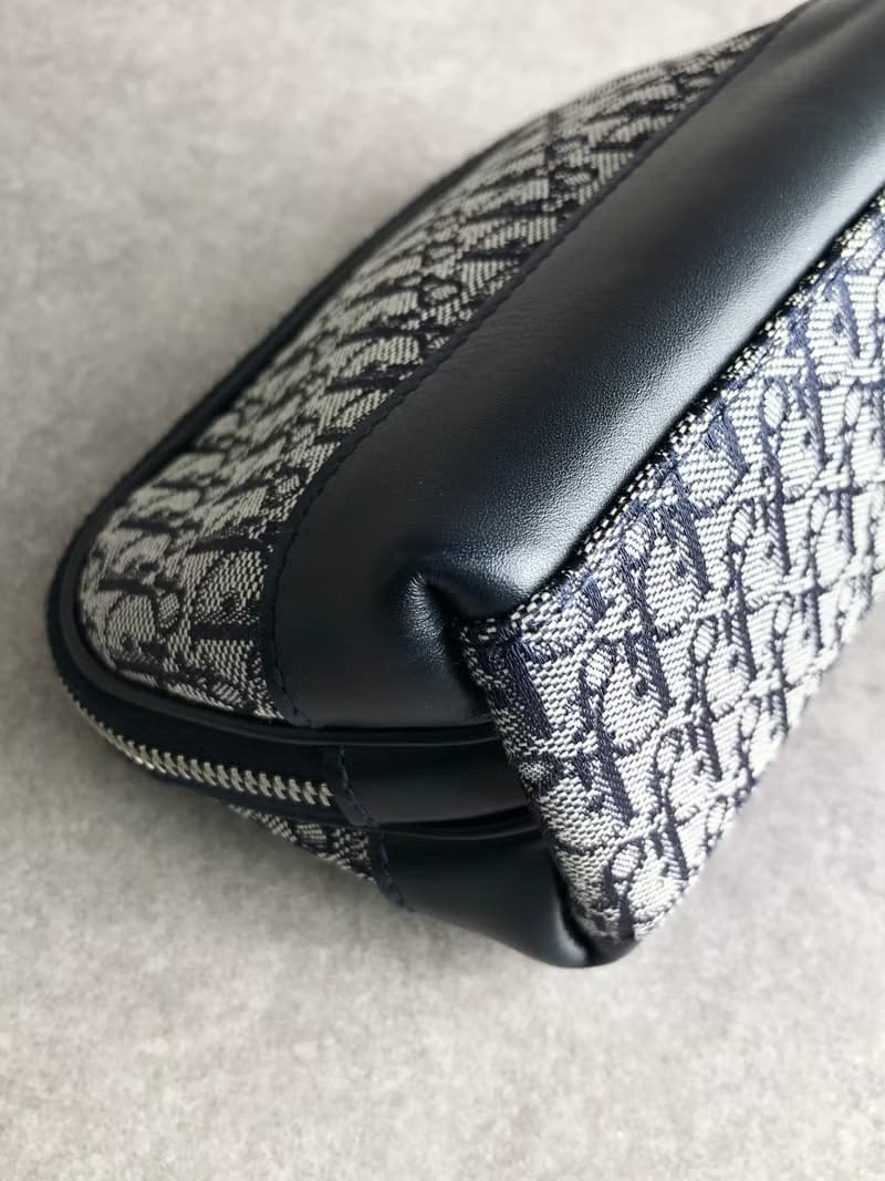 【 日本直送　名牌中古包 】Christian Dior クリスチャン ディオール トロッター ポーチ ネイビー vintage ヴィンテージ pin86n
