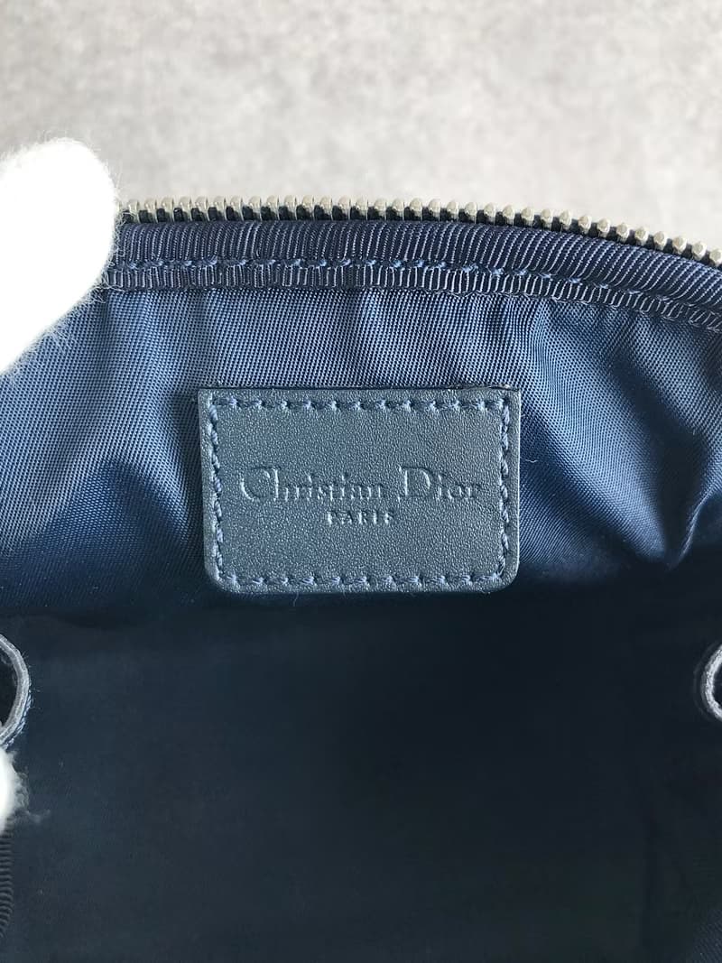 【 日本直送　名牌中古包 】Christian Dior クリスチャン ディオール トロッター ポーチ ネイビー vintage ヴィンテージ pin86n