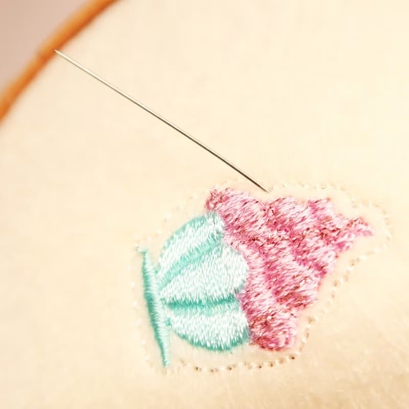 早餐 手做刺繡髮夾 (3枚組)