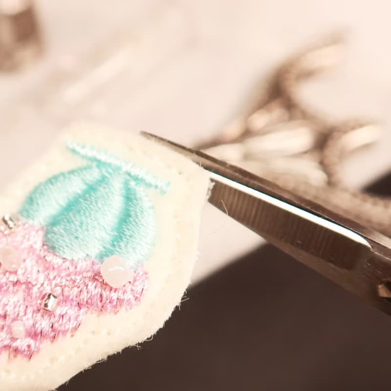 早餐 手做刺繡髮夾 (3枚組)