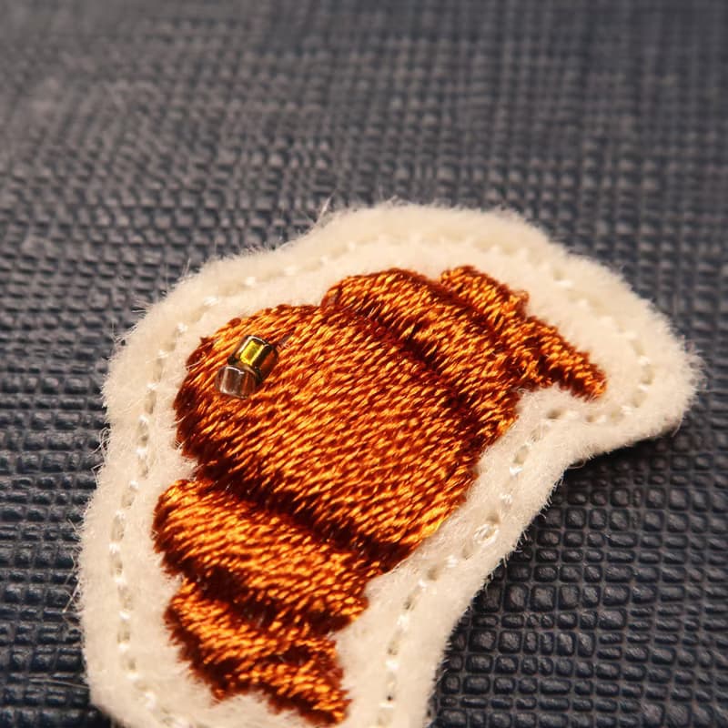 早餐 手做刺繡髮夾 (3枚組)