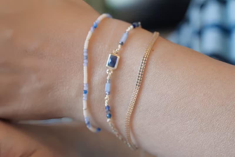 九月誕生石 藍寶石 鋯石 天然石 手鍊 - 成就感 -