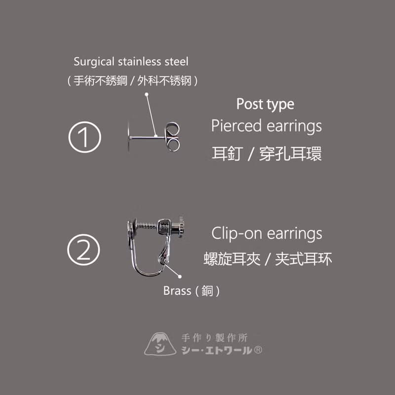 季節商品【琉球ガラス】金魚 (ピアス or イヤリング)