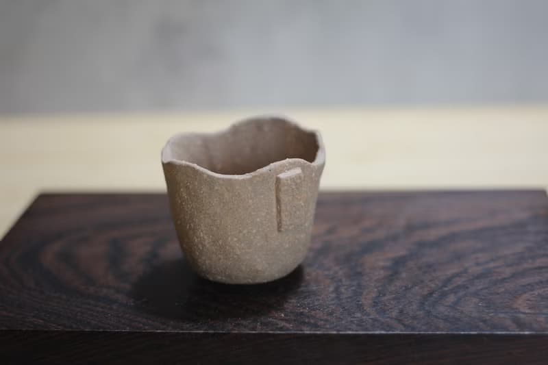 【送禮好物】35ml 波浪 手捏茶杯 小酒杯 陶作家葉佳佩製
